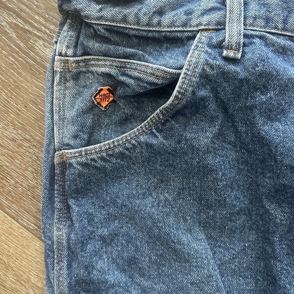 Wrangler FR Jeans Mens 38x30 Blue Riggs Workwear Flame Resistant Denim - Picture 4 of 10